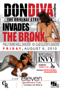 Don Diva invades the BX at Club Eleven Philly bombshell dancers vs. NYC Club Eleven Dancers