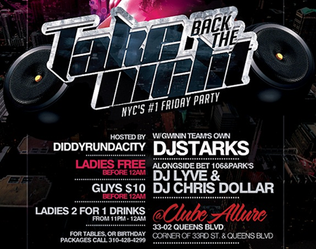 Take Back The Night Fridays @ Club Allure Friday December 6, 2013 ...