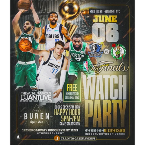 The Finals Watch Party @ The Buren Thursday June 6, 2024