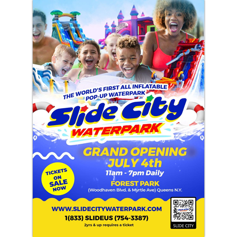 Grand Opening Of Slide City Water Park @ Forest Park Thursday July 4, 2024